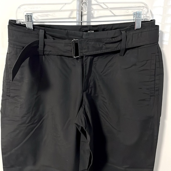 JACOB Wide Leg Crop Pant Cotton Nylon with Belt - Picture 2 of 9